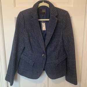 The Limited Navy Textured One Button Blazer - Women's size M